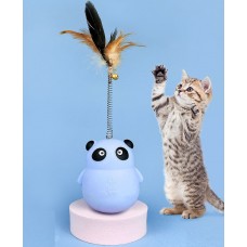 Игрушка кормушка для котов Панда 10808 8.5х25 см голубая